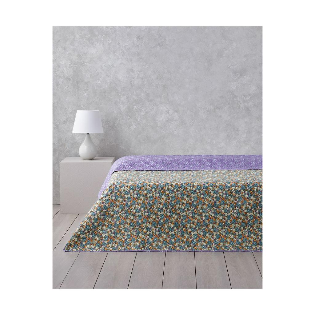 Fiore Viola Double Multi -purpose Cover 200x220 Cm Purple