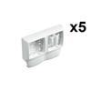 Double Frame - PLANET WATTOHM - 11822 - 5 Pcs - 22x12 Mm - White