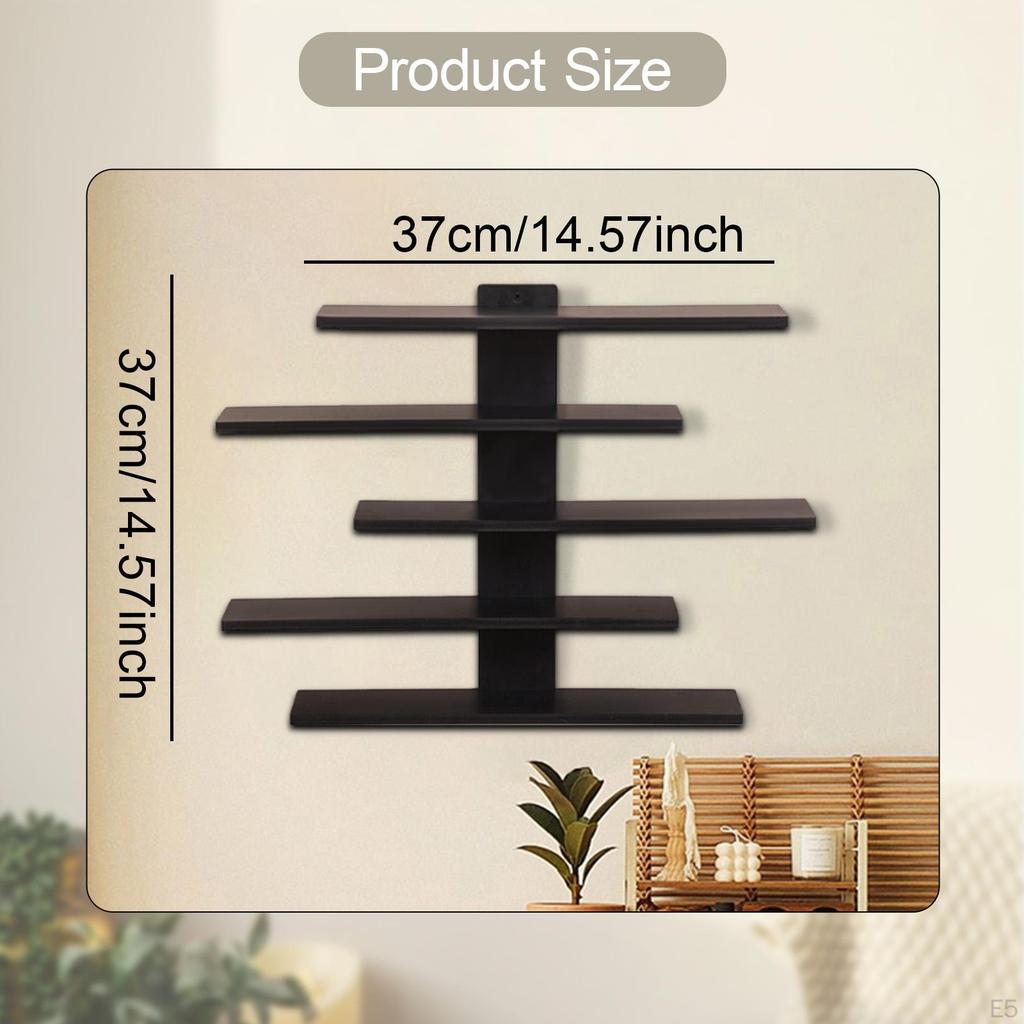 5 Tier Wall Shelf for Action Figures, Toys, Keepsakes, Display Dorm, Kids Room, Home