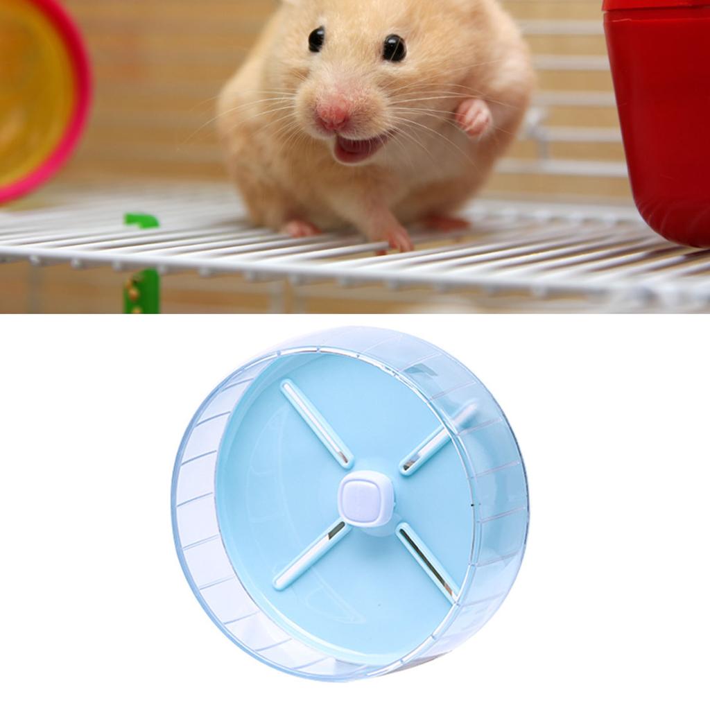 Hamster Exercise Running Wheel Silent Hamster Wheel Toys for Small Pets Hamster Cage 20cm 7.9in Blue
