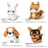 Ensemble de Blocs de Construction Animaux Mignons Collection de Briques à Petites Particules Décoration Amusante Cadeaux Éducatifs pour les Fêtes Pour Adultes