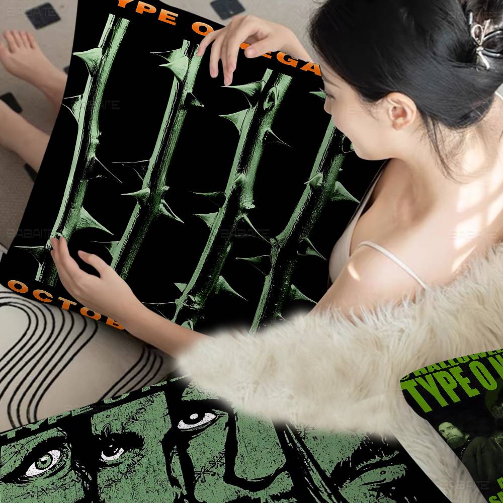 Rock Band T-Type O N-Negative Pillow Cushion Cover Pillowcase Living Room Sofa Home Decor Customized