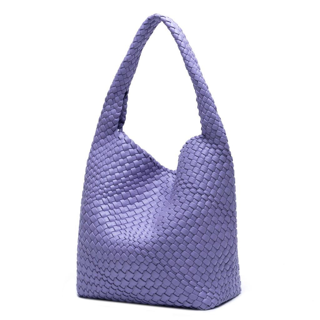 Korean-Style Hand-Woven Women's Casual Shoulder Bag with Large Capacity