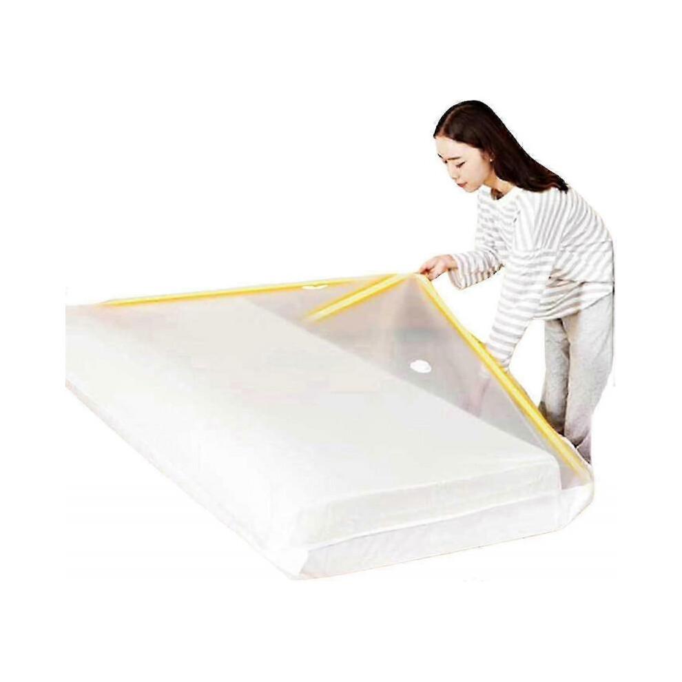 Grands sacs de rangement sous vide pour matelas, vêtements, Sac pour matelas scellé sous vide 220 X 100 cm, Sac de rangement sous vide pour le déménagement/stockage de matelas en mousse