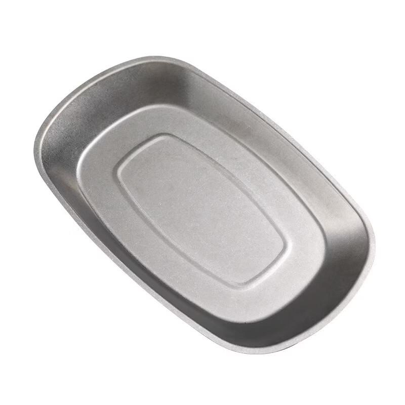 ZISIZ American Gold Tinplate Platter for Steak & Snacks