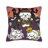 White Seal Strawberry Pillow Cover Mamegomas Comfy Cushion Cover Vintage Pillow Case For Sofa Bedroom Home Decor