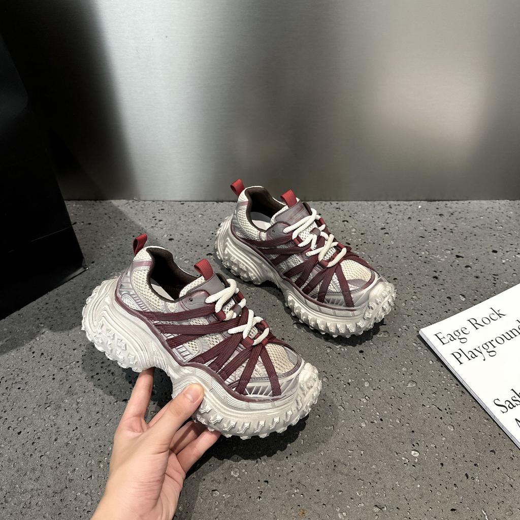 Couple Retro Polished Old Dad Shoes Autumn New Sports and Leisure Shoes Versatile Platform Running Shoes