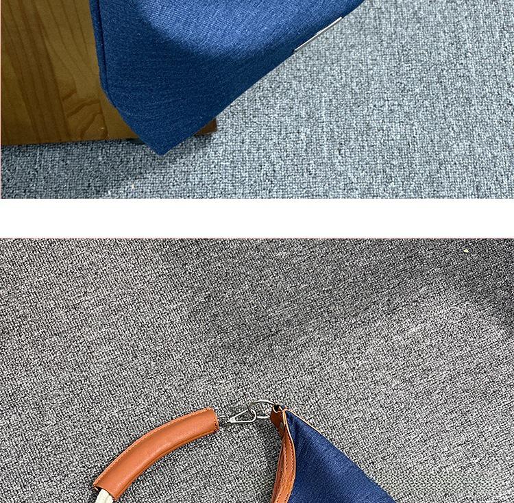 Women's Retro Denim Canvas Tote: Stylish All-Match Shoulder and Messenger Bag