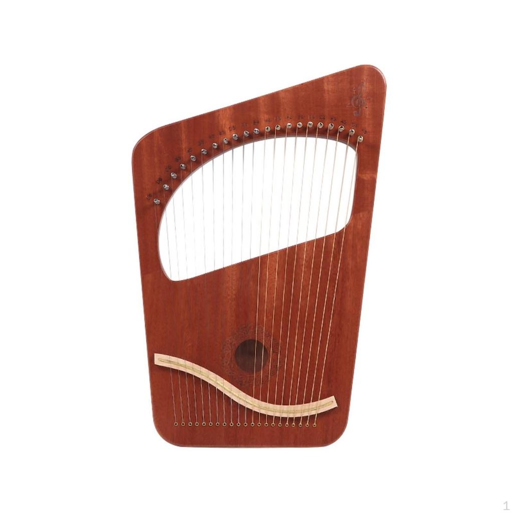 21-String Lyre Handheld Stringed Comfortable Grip Instrument for Music