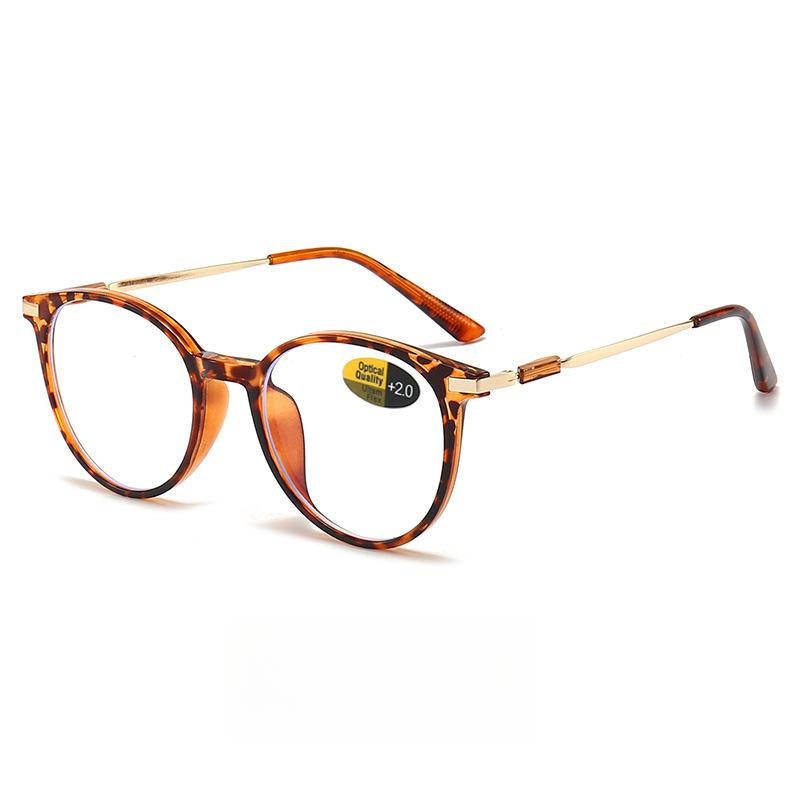 Fashion Anti Blue Light Reading Glasses For Women Men Round Reading Glasses Presbyopic Eyeglasses Vision +0~+4.0 Eyewear