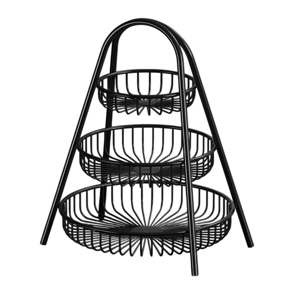 3 Tiers Fruit Storage Basket Multifunctional Home Decor Desktop Tray