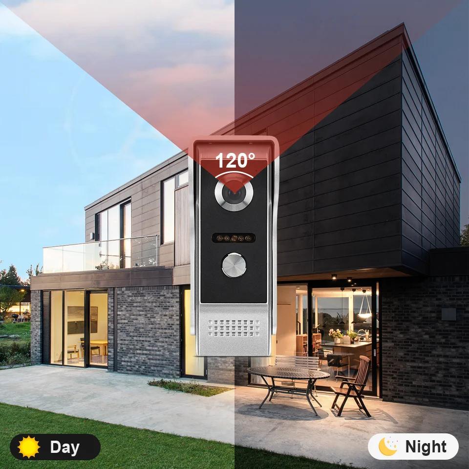 7 Inches 1080P Video Intercom Doorbell High-definition Access Control Intercom Graffiti APP Intelligent Video Doorbell