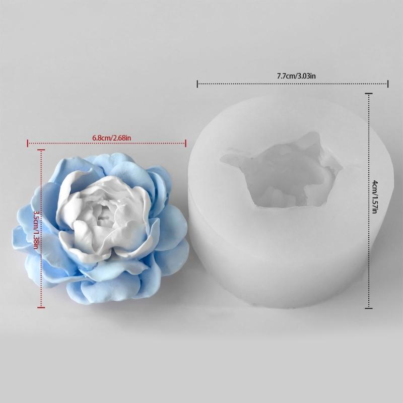 Flower Silicone Candle Molds for Making Candle Soap Epoxy Resin Multipurpose Silicone Mould for Gypsum Decoration