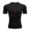 Y2K Compression Shirt Men Fitness Gym Skeleton Sport Running T-Shirt Rashgard Tops Tee Quick Dry Short Sleeve T-Shirt For Men