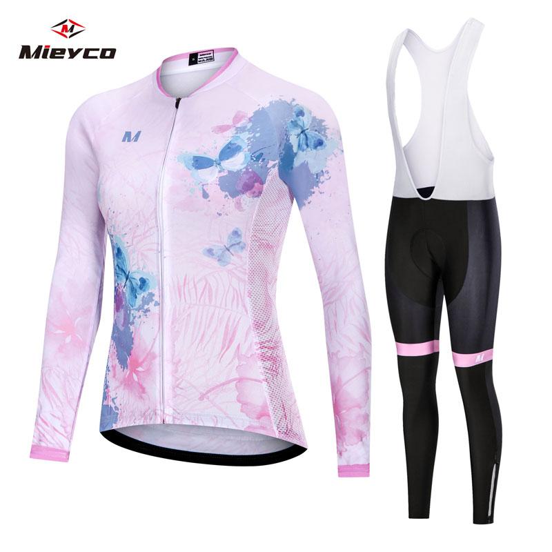 2026 Autumn Breathable Women Pro Cycling Long Sleeve Jersey Set Spring Sports Suit MTB Bike Clothing Female Bicycle Clothes Roupas Femininas