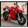 1/9 Panigale V4S Legierung Rennmotorrad Diecasts Metall Straßen-Sportmotorrad Modell Simulation mit Licht Kinderspielzeug Geschenk