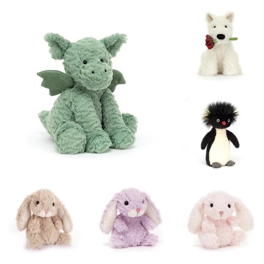 Kreativer Plüschtier-Schlüsselanhänger mit Hasen- und Katzenfiguren für Kinder, Geschenk und Sammlerstück, Spaß
