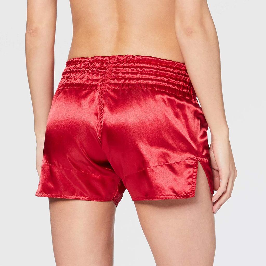 Pantaloni scurți VENUM Muay Thai Clasici (Roșu/Auriu, XL)