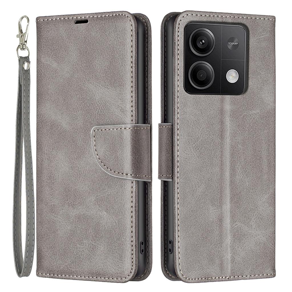 For Xiaomi Redmi Note 13 5G Leather Case Shockproof TPU Stand Solid Color Phone Cover