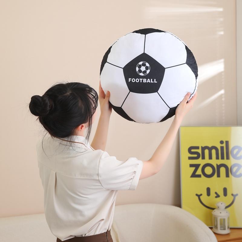 48cm Sportball Plüschkissen Gefüllt Weiches Sitzkissen Dekorative Volleyball Rugby Tischtennis Basketball Golf Billard Geschenk
