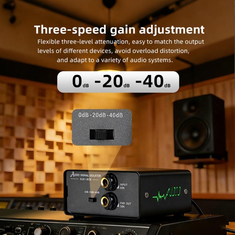 Sound Isolation Device Ground Looping Noise Isolators Effective Noise Reductions for Professional Recording Studios