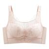 Thin Adjustable Women's Big Breasts Show Small Upper Support Lace Collection Breast Anti-sagging No Steel Ring Gathering Bra 11