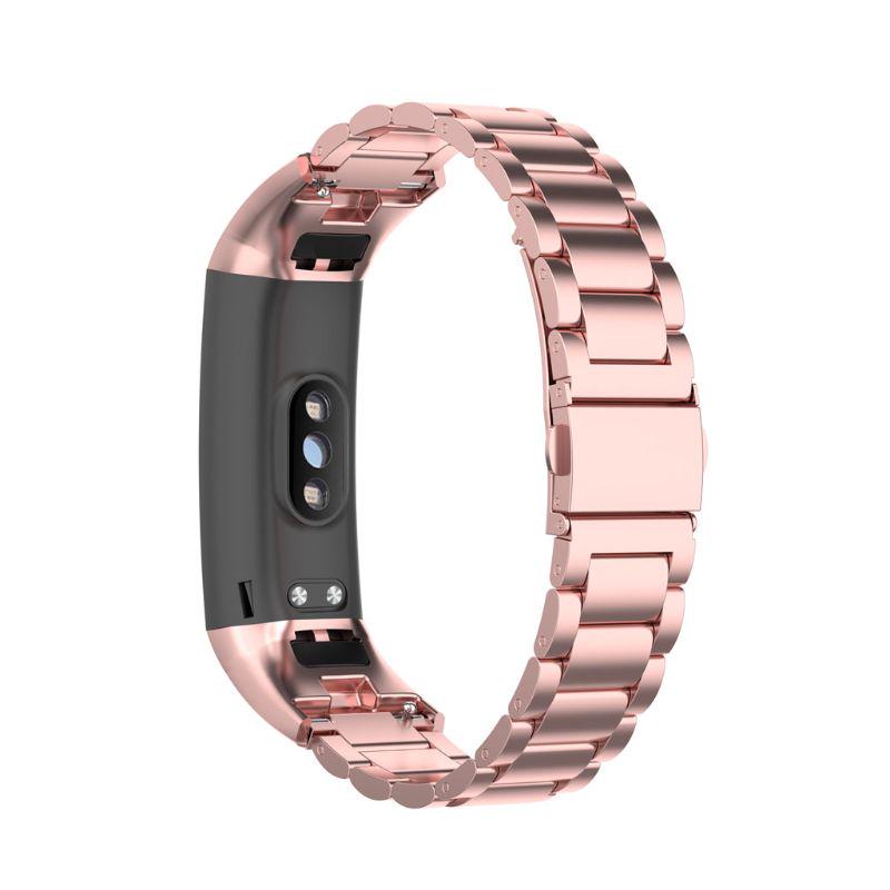 Suitable for Huawei for Honor Band 5 4 Watch Band Adjustable Stainless Steel Replacement Strap Wristband Bracelet Rust P