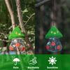 M-Modern-Bird Feeder,Garden Bird Feeders For Outdoors Hanging,3 Petals Decorated With Water Spout Bird Water Easy Install Colore