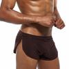 Mens Sexy Solid Short Breathable Ice Silk Underpants Pants Pouch Boxer Underwear