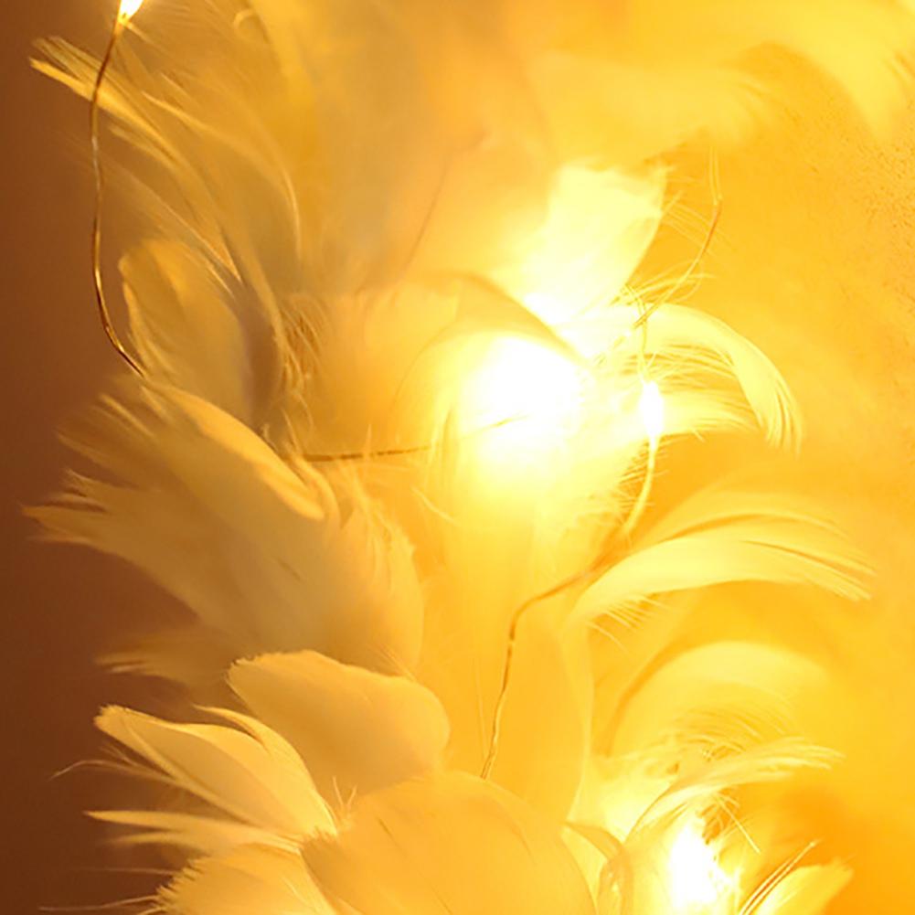 Bílý péřový věnec Venkovní Vnitřní Bezúdržbový na Vchodové dveře