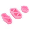 Ice Cream Silicone Fondant Molds Easy Demoulding 3D Ice Cream Mould for Birthday Decoration DIY Kitchen Baking