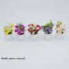 4cm/1.1*5cm Plastic Simulation Vase Green Plant Potted Vase  Miniature Dollhouse Decorations