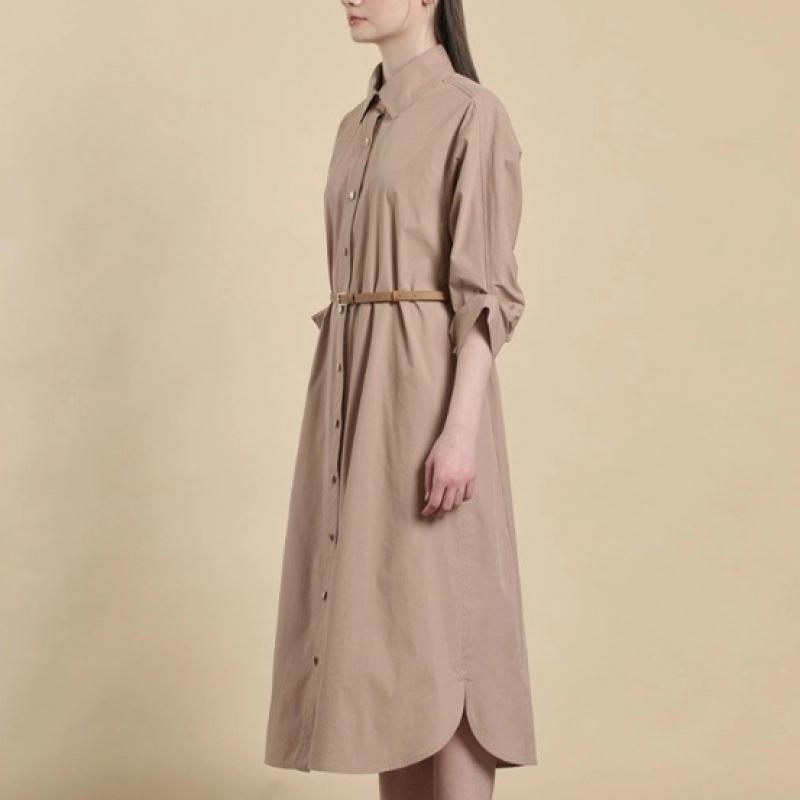 BCBG Spring Belted Roll Up Sleeve Dress B6s2o660