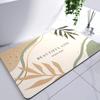 Diatomite Leaf Bath Mat Foot Mat Non-slip Bathroom Rug Absorbent Bath Carpet Quick Drying Shower Toilet Bathtub Doormat Washable