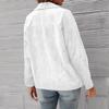 Autumn Women's Corduroy Jacket Slim Fit Solid Color Turn-Down Collar Corduroy Blazer Top