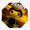 Bendy and the Ink Machine Theme Automatic Umbrella, Lightweight & Portable, 8 Rib, Perfect for Outdoor Travel, Birthdays, Christmas, Gifts.