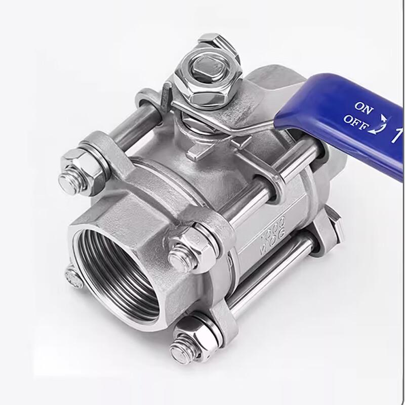 Runqinghe 304 Stainless Steel 3-Piece Internal Thread Ball Valve