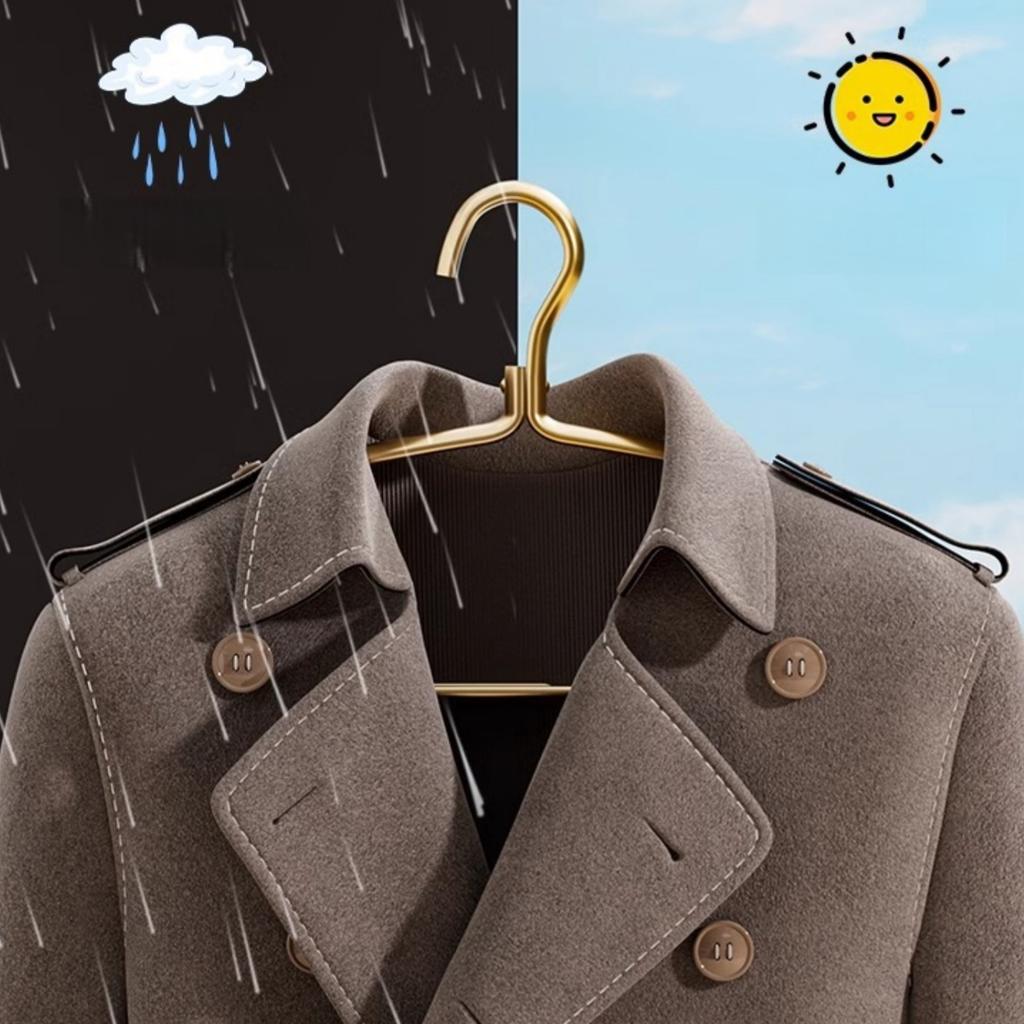 Clothes Hanger 10/5Pack, Sweater Hangers No Shoulder Bump, Wide Heavy Duty Coat Hangers for Closet, Non Slip Metal Hangers