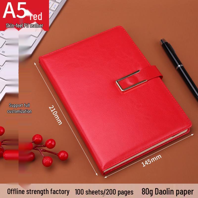 Custom Logo A5 Business Meeting Notebook - Personalized High-Value Gift