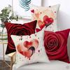 Peach Valentine'S Day Pillowcase Home Decoration Office Chair Sofa Bed Cushion Pillow Case