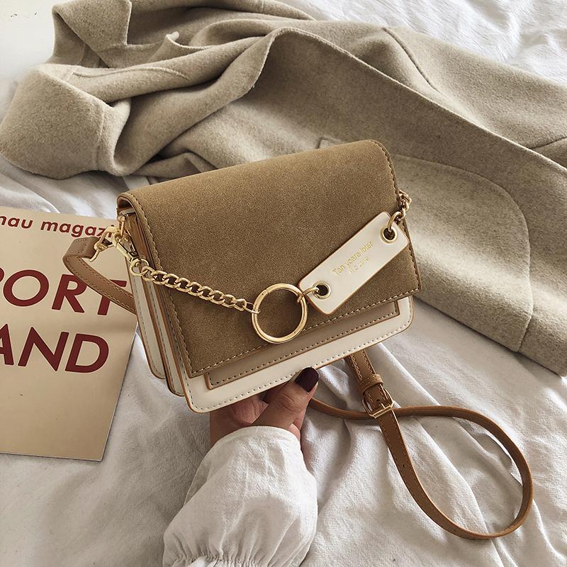 New Women Casual Messenger Bag Ladies Fashion Simple Shoulder Bag Korean Style Ladies PU Leather Messenger Bag