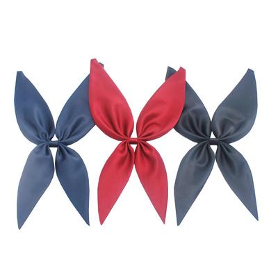Damen Einfarbiges Seidenfliege und Schal Set für JK Uniform