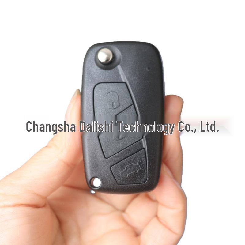Fiat 500 Remote Key Fob Case Folding Black Blue