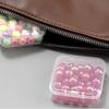 Small Bead Storage Organizer Box Mini Carry Case Empty with Lid Transparent Container for Fishing