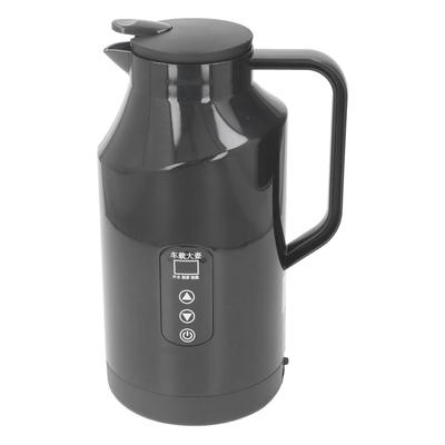 Car Electric Kettle Hot Water Boiler 200W 1500ml 12V 24V Stainless Steel Display with