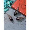 PESOENTH Black Obsidian Crystal Pendulum Dowsing Divination Scrying Pendulum with Bronze Wrap Healing Stone Gemstone Quartz Point Pendant Spiritual