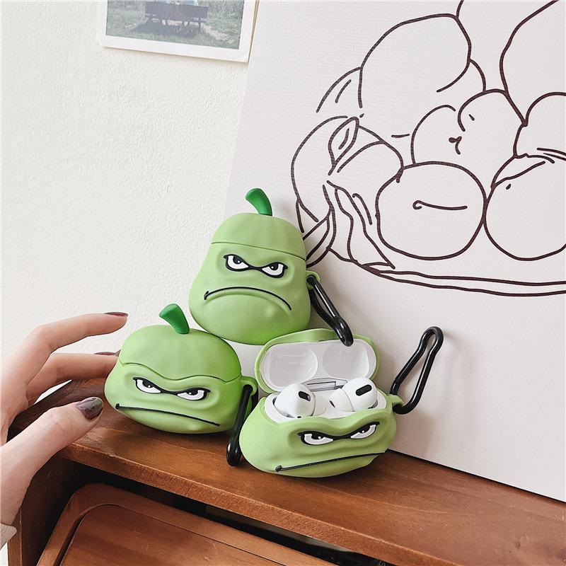 Ugly Cute Japanese Melon Is Suitable for AirPods Pro1 Generation Protective Case, Personalized 1 Generation Pro1 Generation Apple Bluetooth Headset