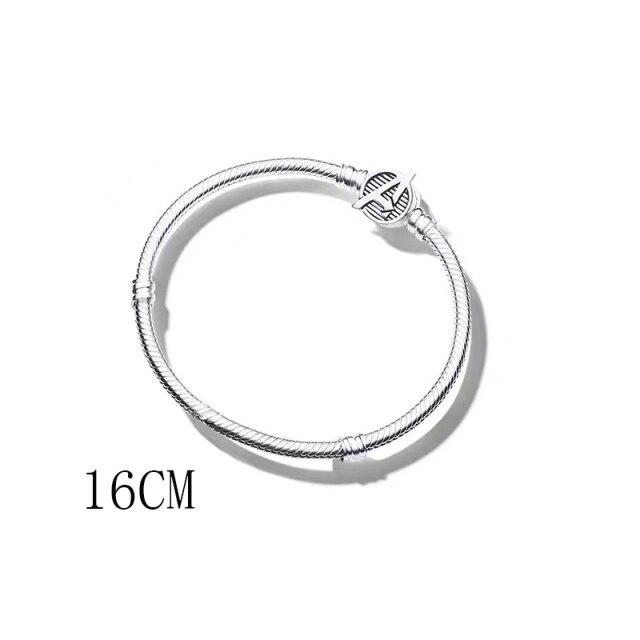 New 925 Sterling Silver Infinity Gloves Gem Pendant Flower Charm Bead Fit Original Fashion Bracelet Women Jewelry Making