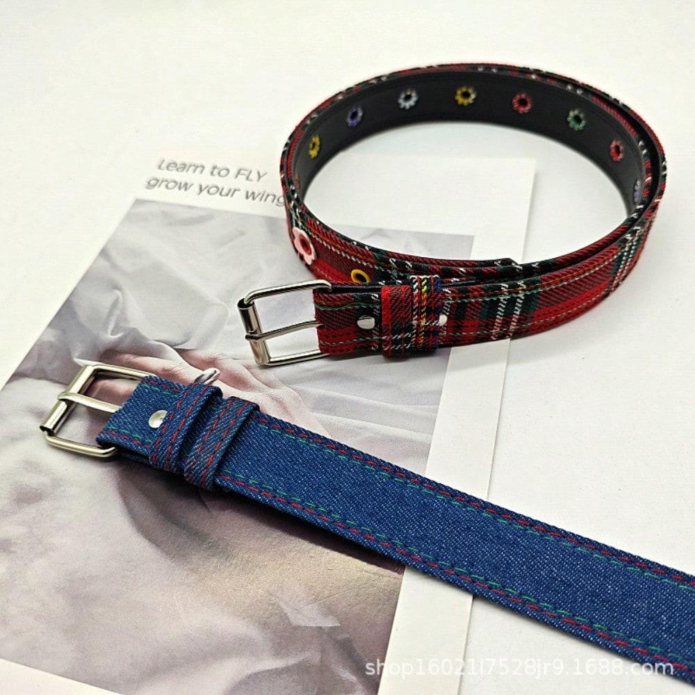 Cute flower belt female street versatile fashion dopamine student jeans trend waist belt