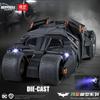 Spray Diecast 1:18 Batmobile Tumbler Alloy Car Model Metal Toy Vehicle Sound Light Toys Kids Birthday Gift Collection Home Decor